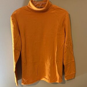 Basic Editions Orange Women's Turtleneck Tunic